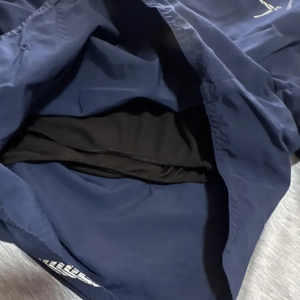 U.S. Air Force PT Running Shorts Navy Blue Reflective Trim Lined